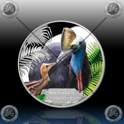 1oz TUVALU "Southern Cassowary " 2016 ( The Perth Mint)